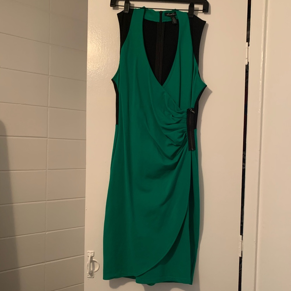 Kenneth Cole black and green dress - Size 8